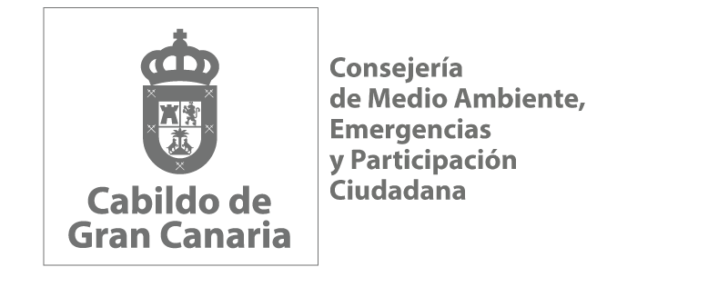 Logotipo del Cabildo de Gran Canaria Consejería de Medio Ambiente, Emergencias y Participación Ciudadana